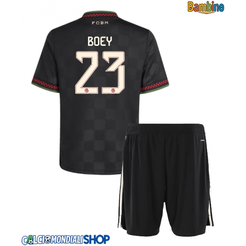 Maglie da calcio Bayern Munich Sacha Boey #23 Terza Maglia Bambino 2025-26 Manica Corta + Pantaloni corti)